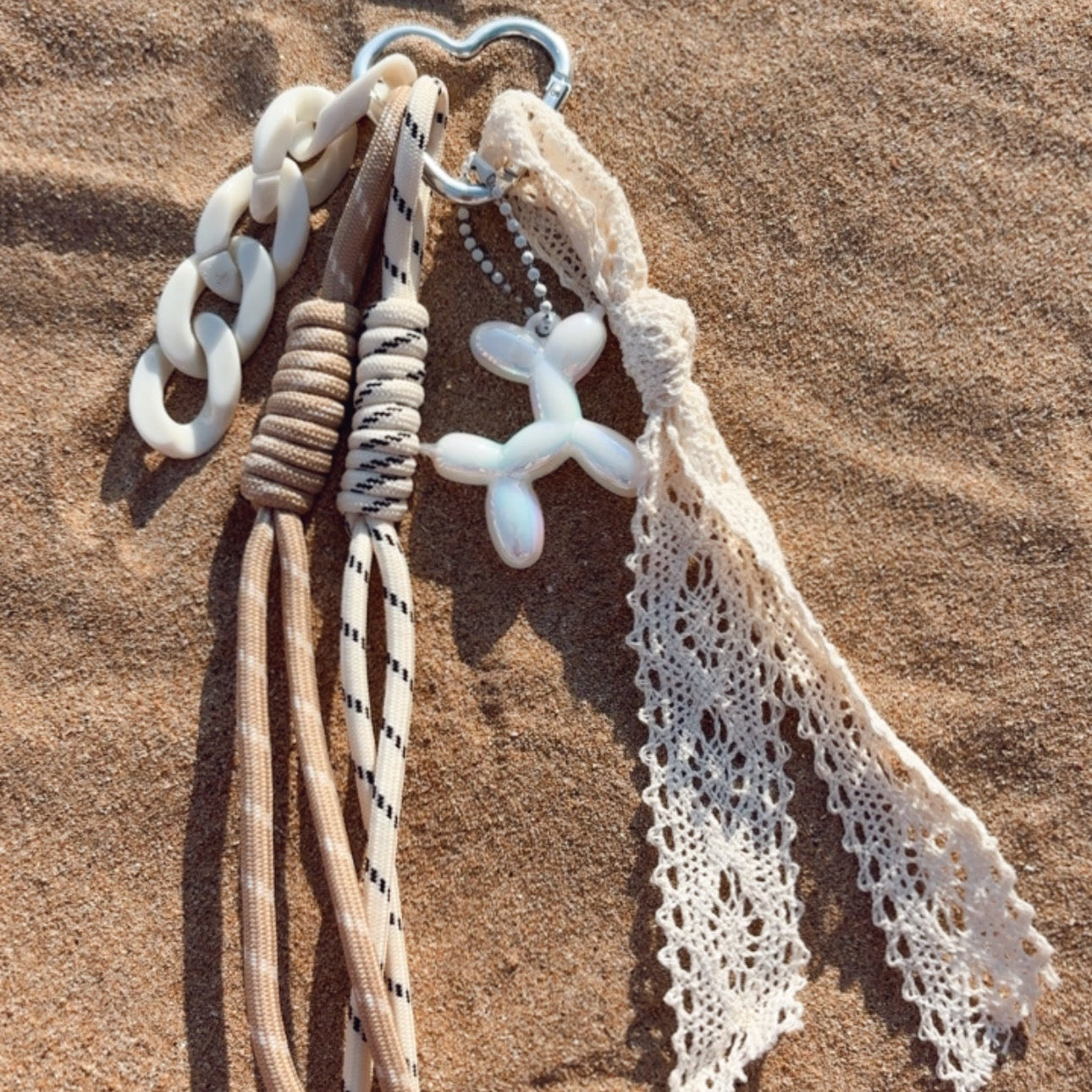 Porte clefs - Grigri Beige