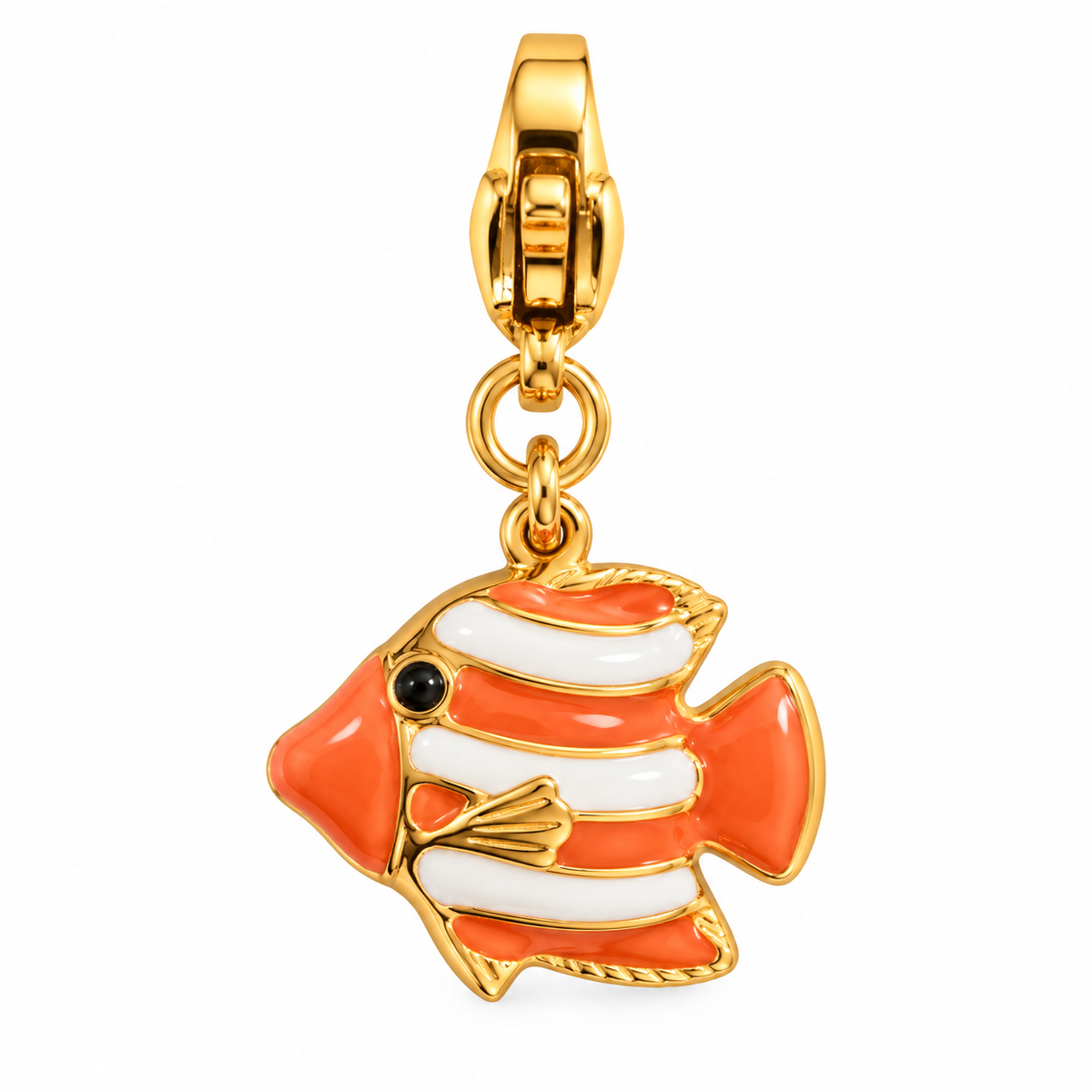 Pendentif poisson orange