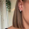 Boucle d'oreille Stella argenté