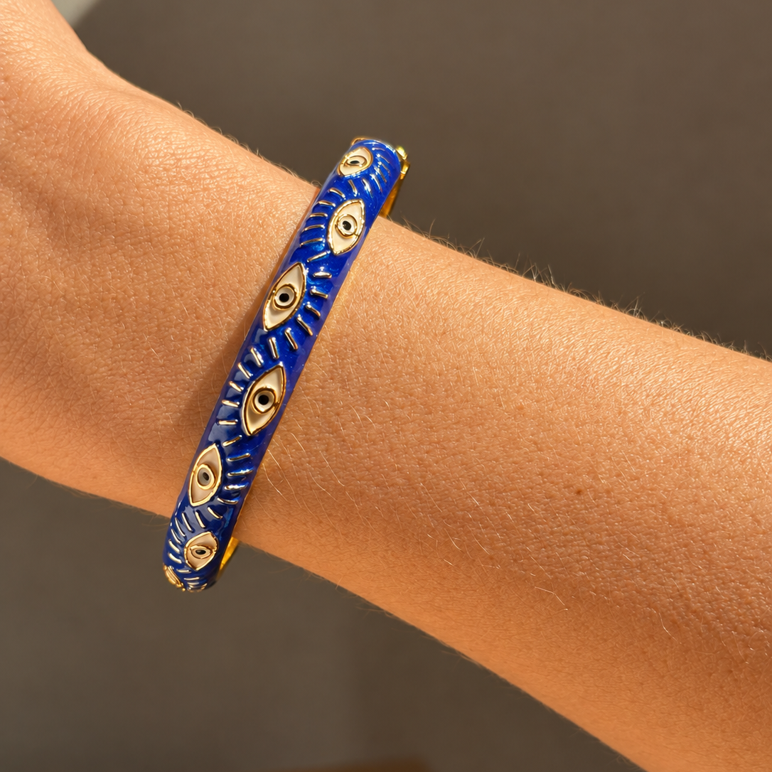 Jonc Oeil Bleu foncé