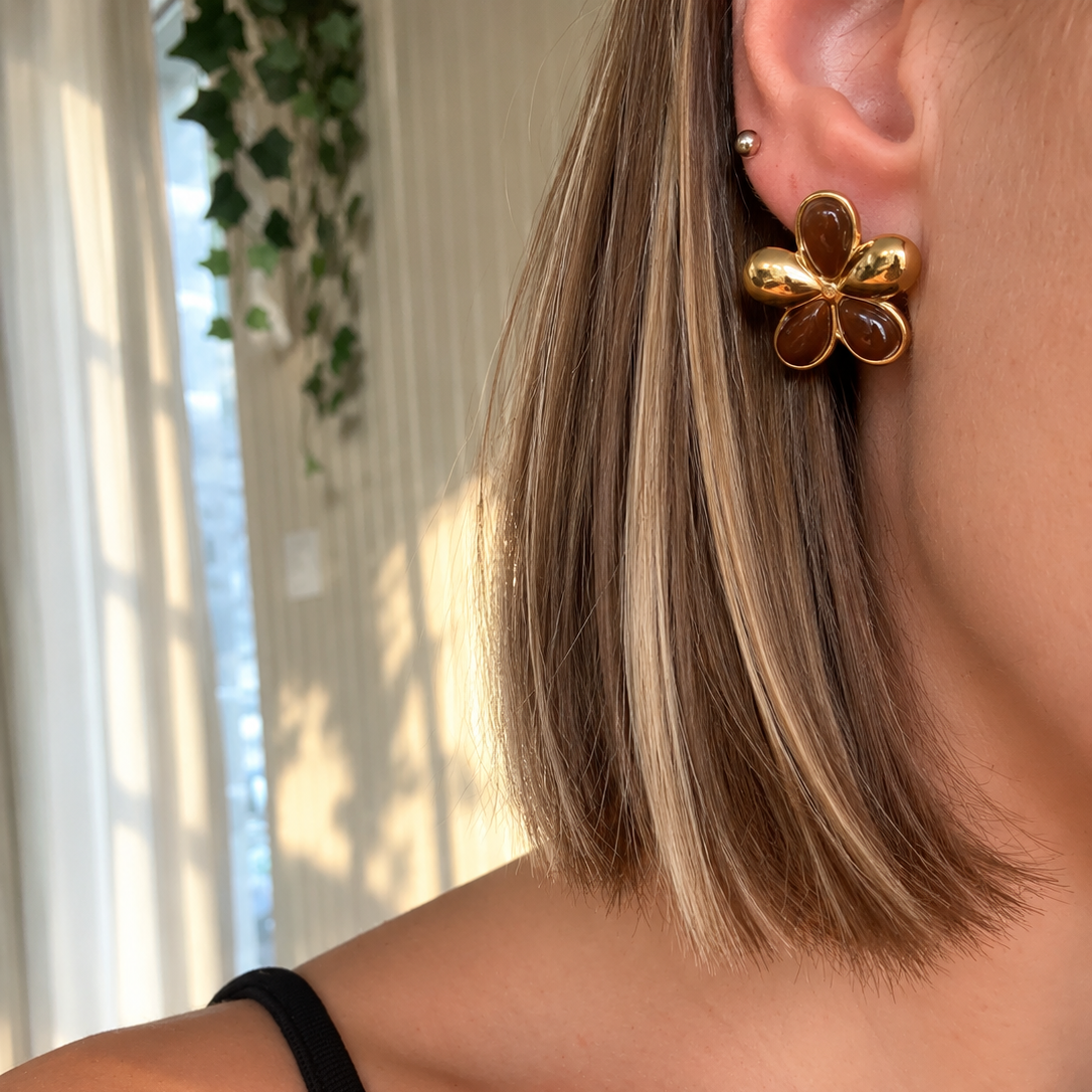 Boucle d'oreille Flora