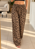 Pantalon fluide léopard