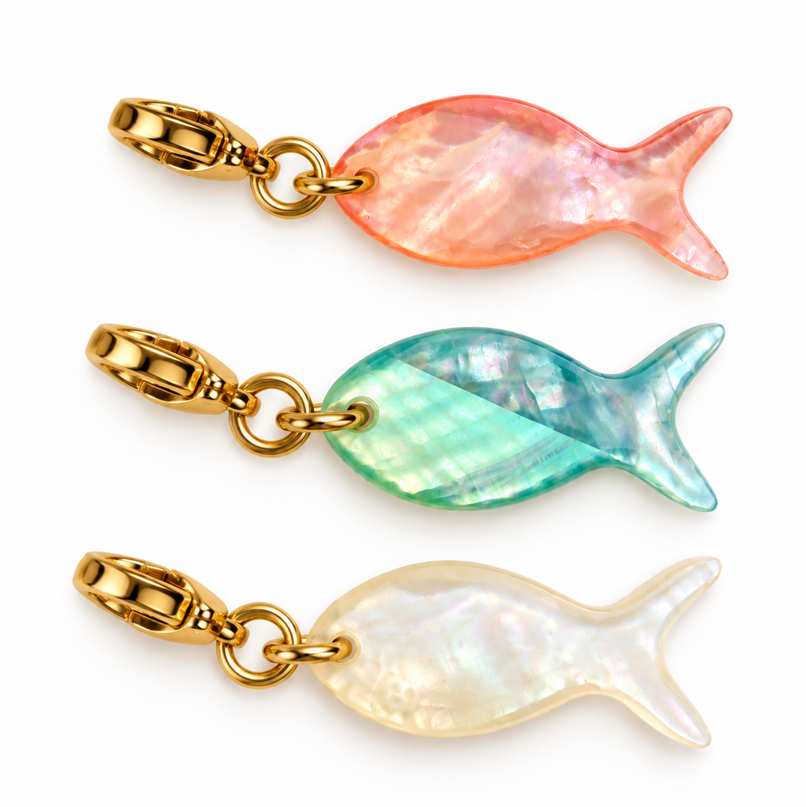 Pendentif poisson coloré