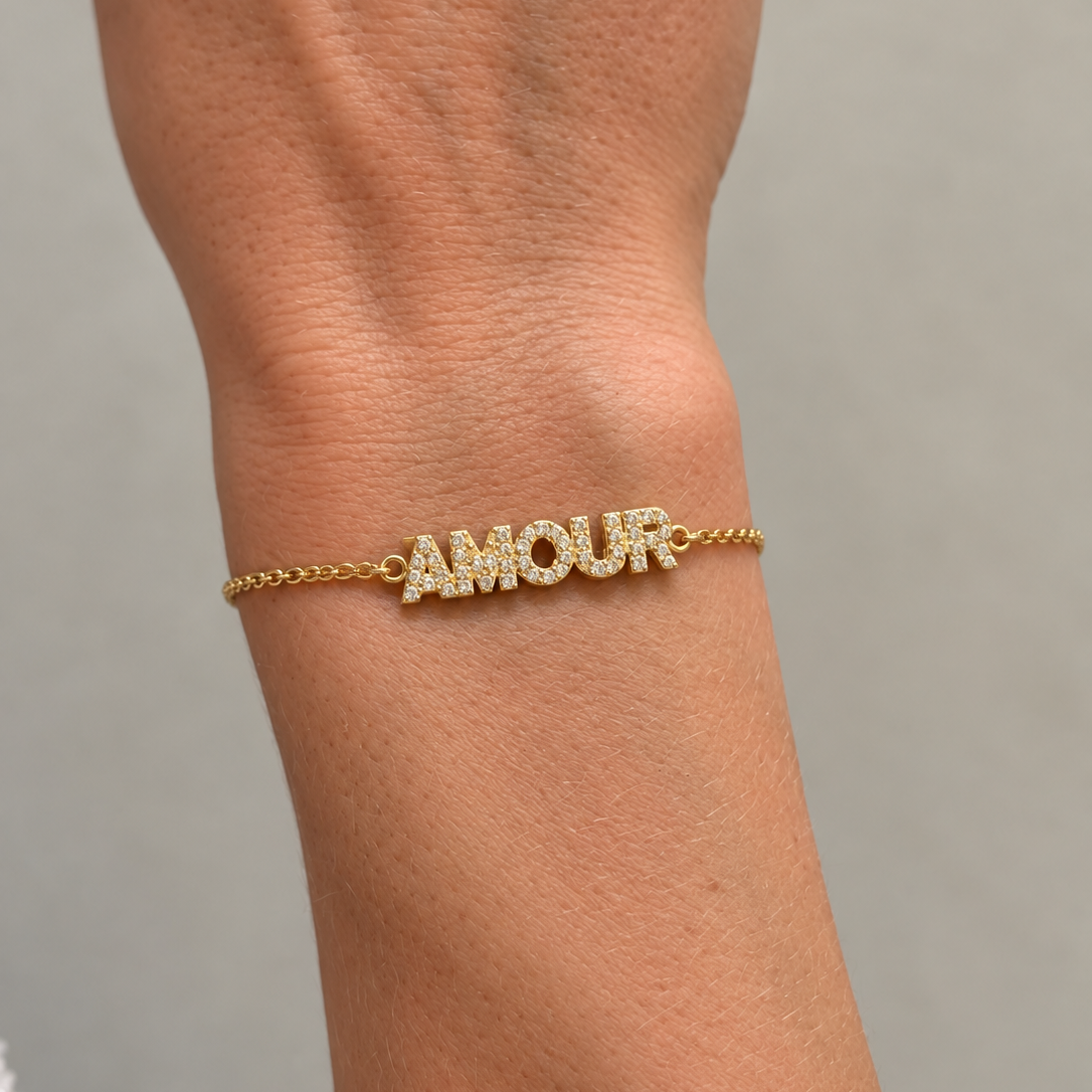 Bracelet Amour dorée