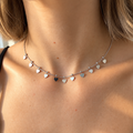 Collier coeur argenté