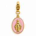 Pendentif Vierge rose