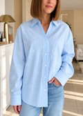 Chemise Coeur Bleu