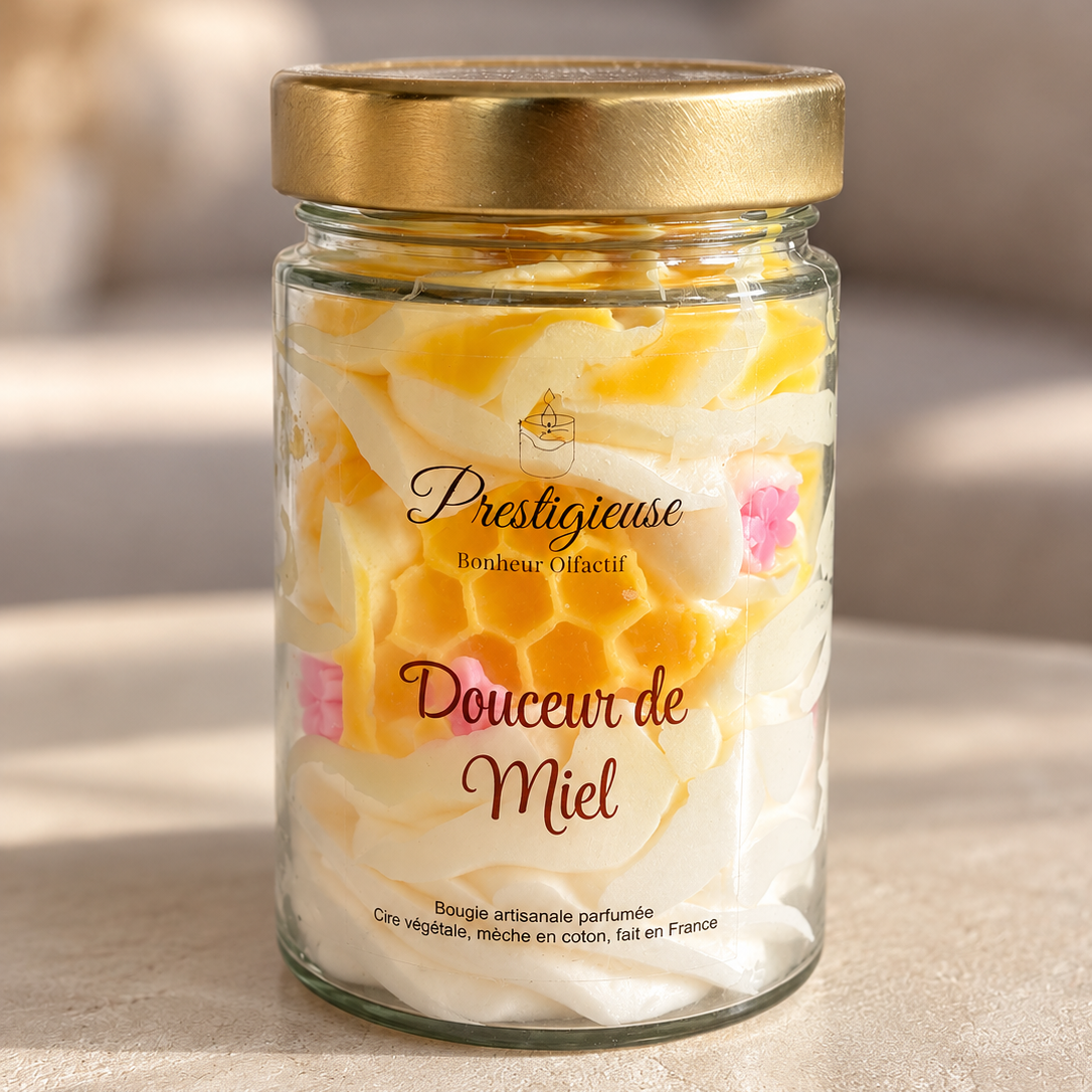 Bougie douceur de miel