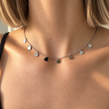 Collier coeur argenté