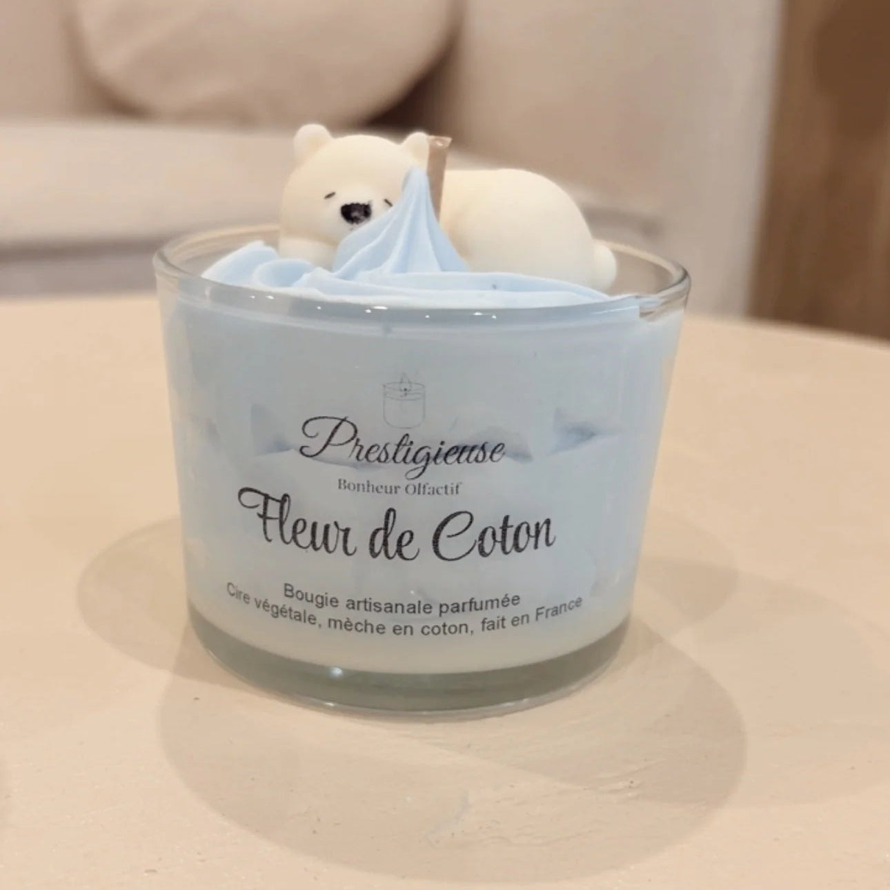 Bougie fleur de coton