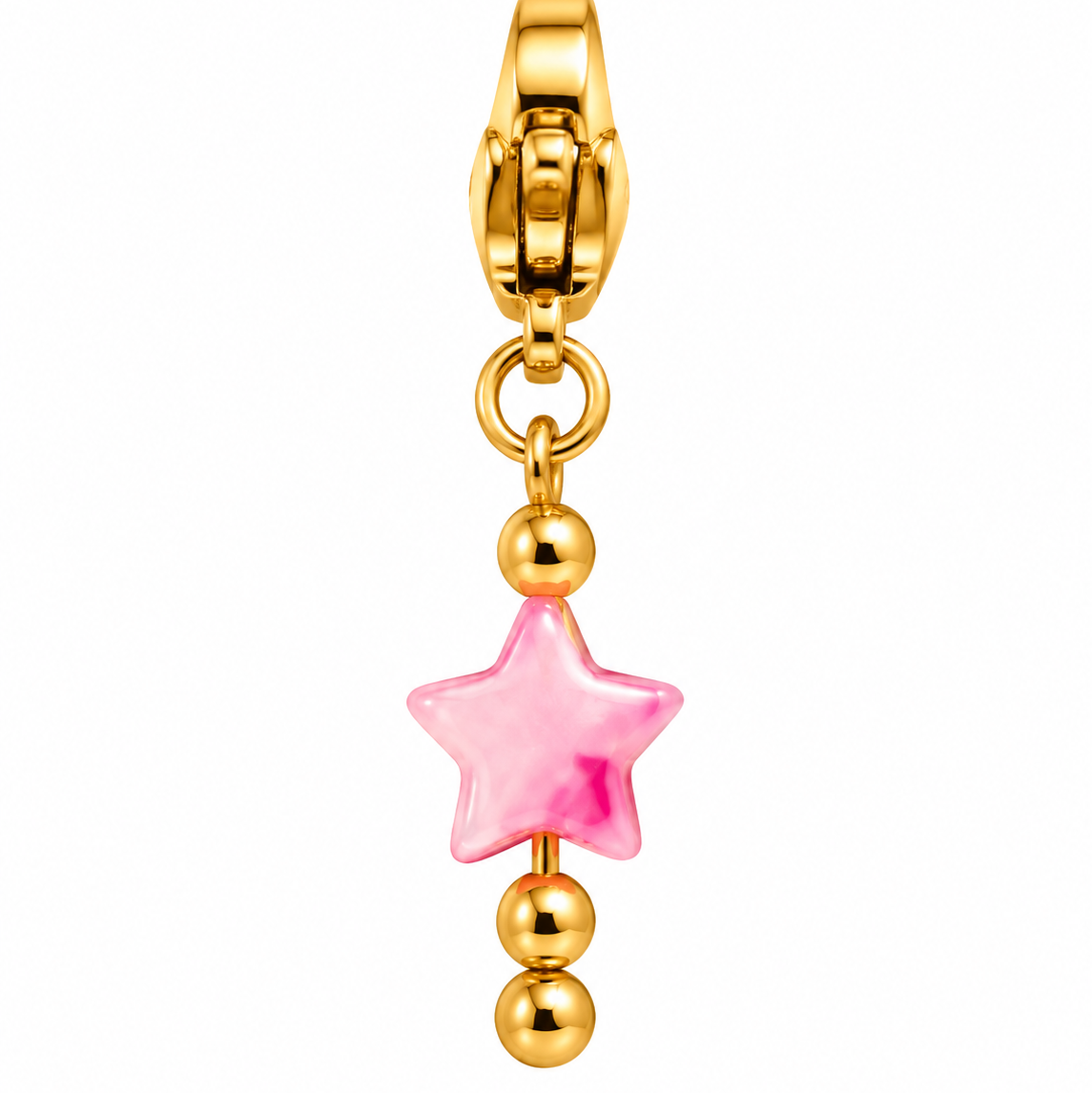 Pendentif étoile rose