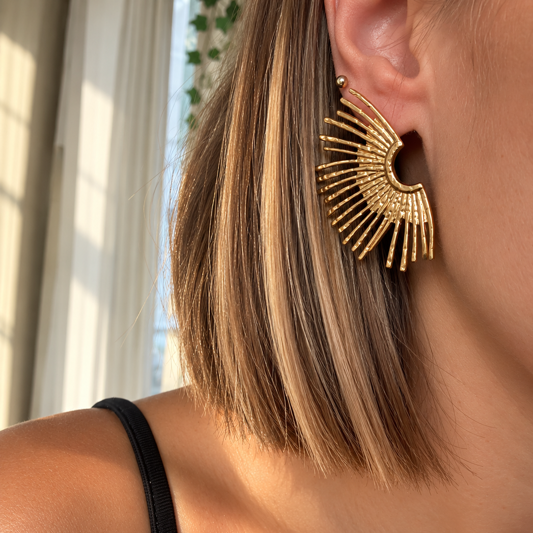 Boucle d'oreille Soleil