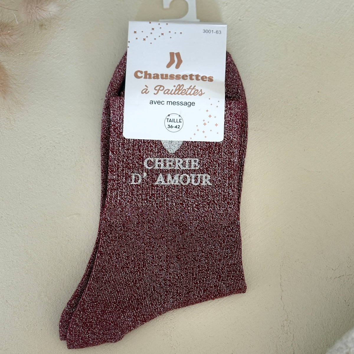 Chaussettes à paillettes Chérie d'amour