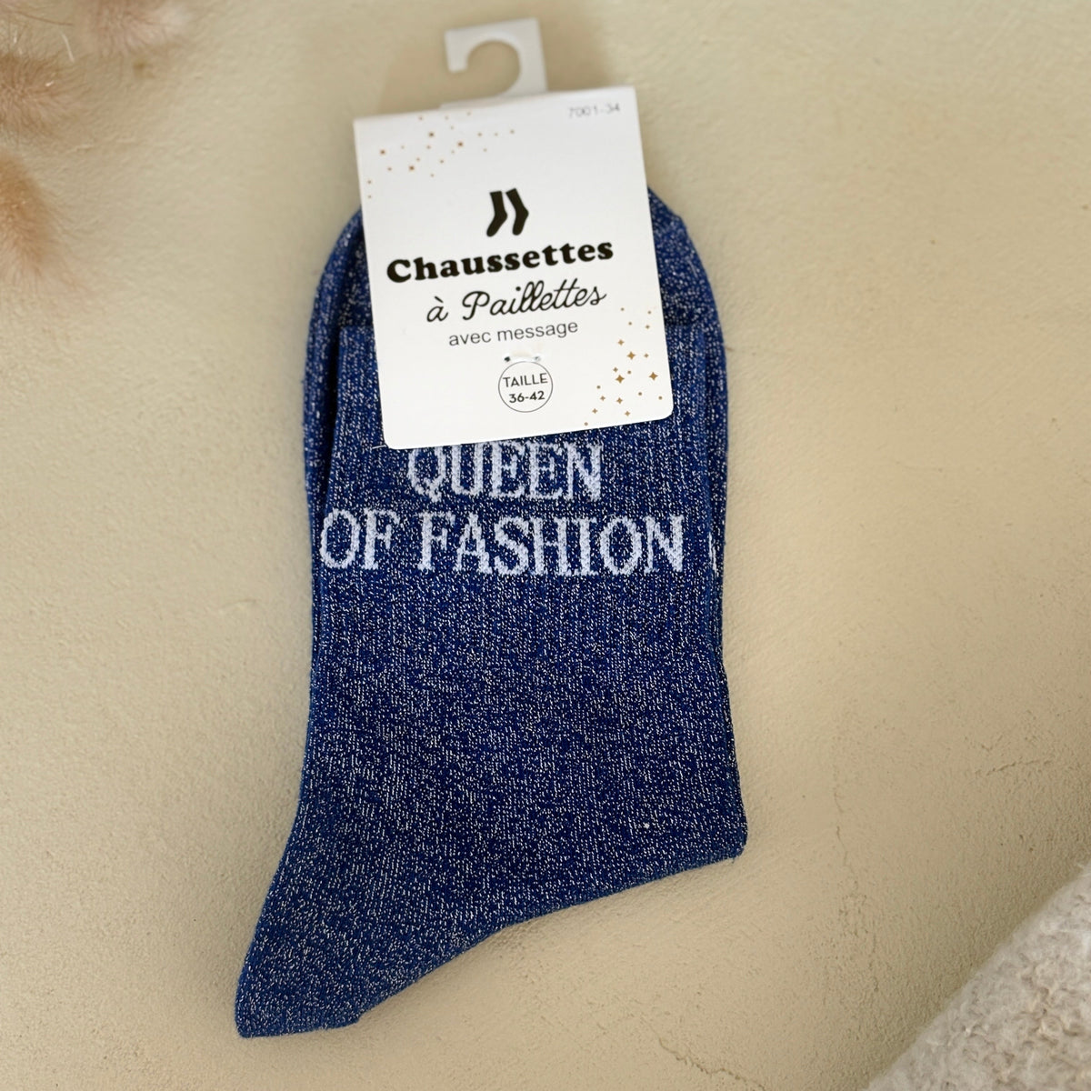 Chaussettes à paillettes Queen of fashion