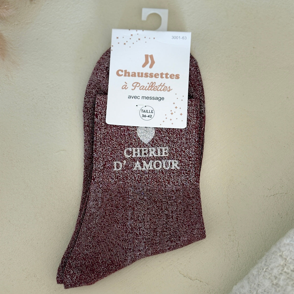 Chaussettes à paillettes Chérie d'amour
