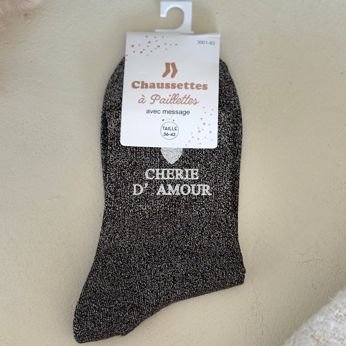 Chaussettes à paillettes Chérie d'amour