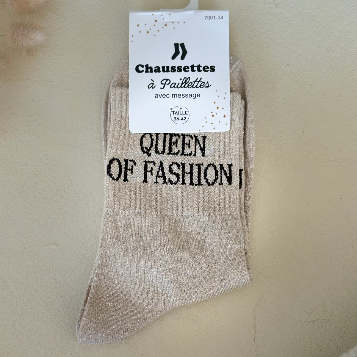 Chaussettes à paillettes Queen of fashion