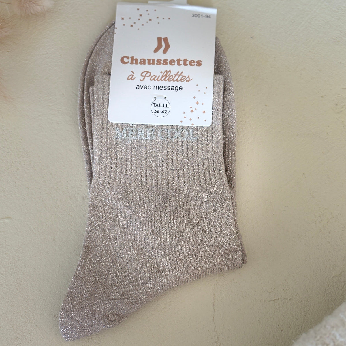 Chaussettes à paillettes Mère cool