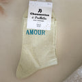 Chaussettes à paillettes Amour