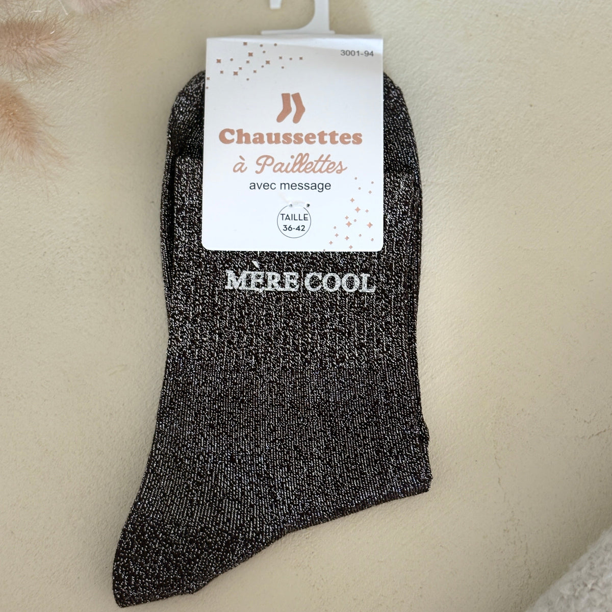 Chaussettes à paillettes Mère cool