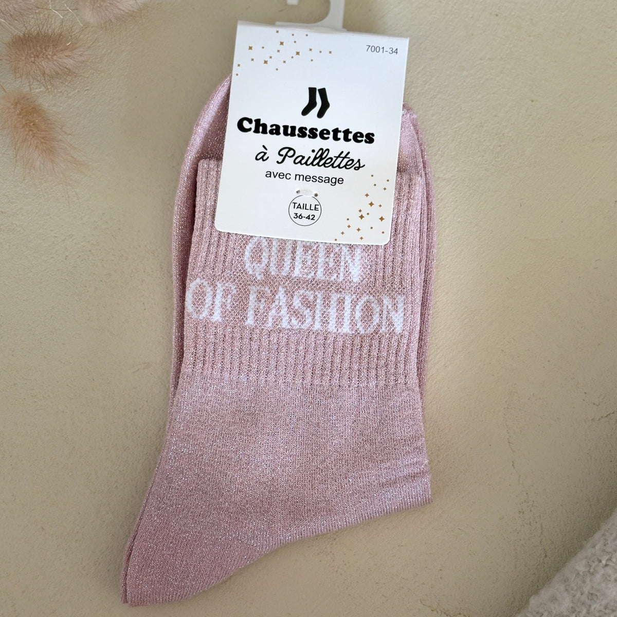 Chaussettes à paillettes Queen of fashion