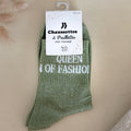 Chaussettes à paillettes Queen of fashion