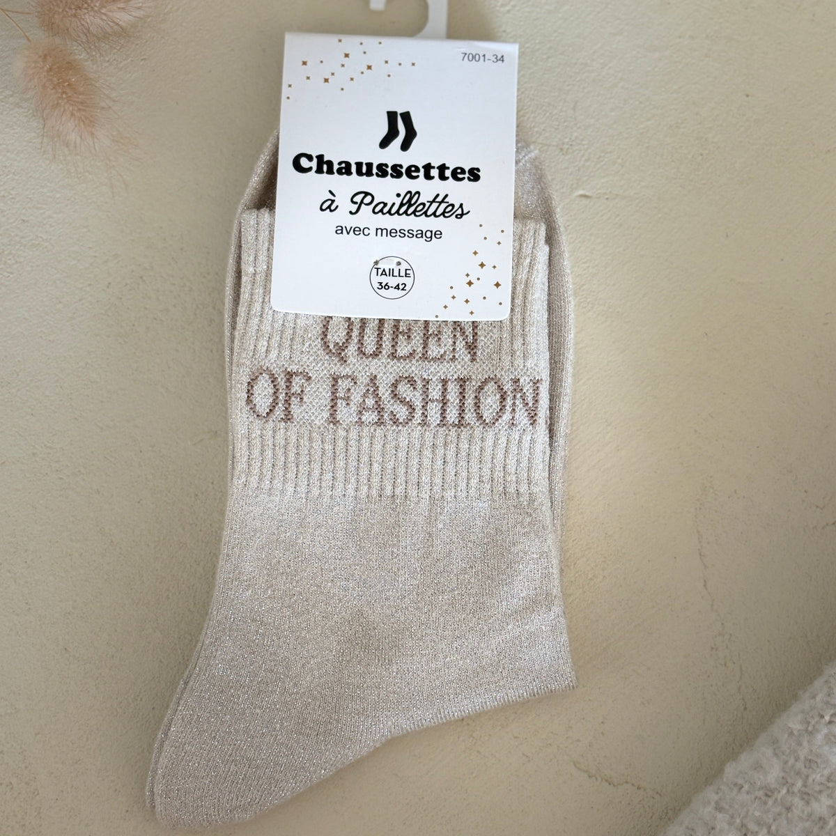 Chaussettes à paillettes Queen of fashion