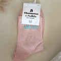 Chaussettes à paillettes Amour