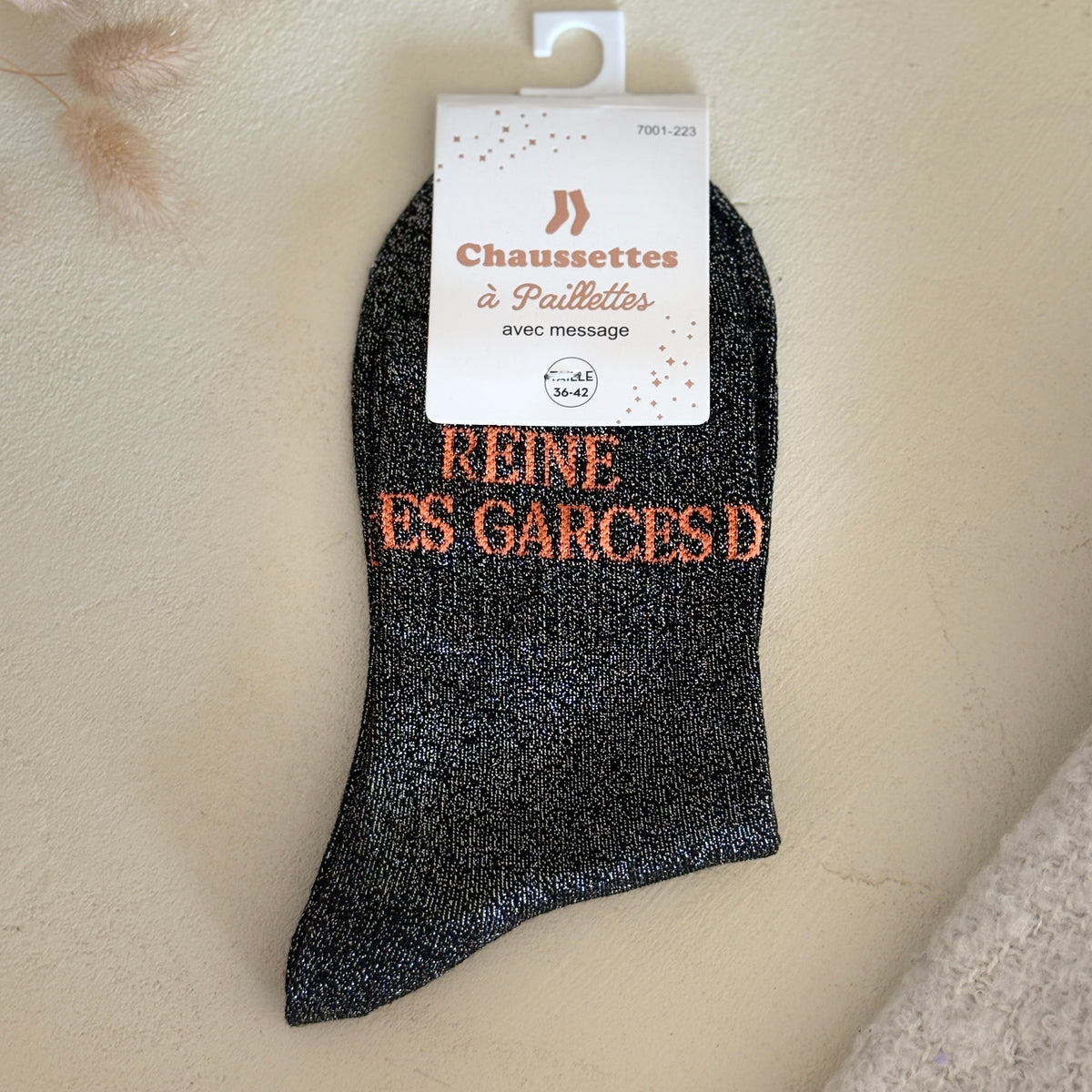 Chaussettes à paillettes Reine des garces
