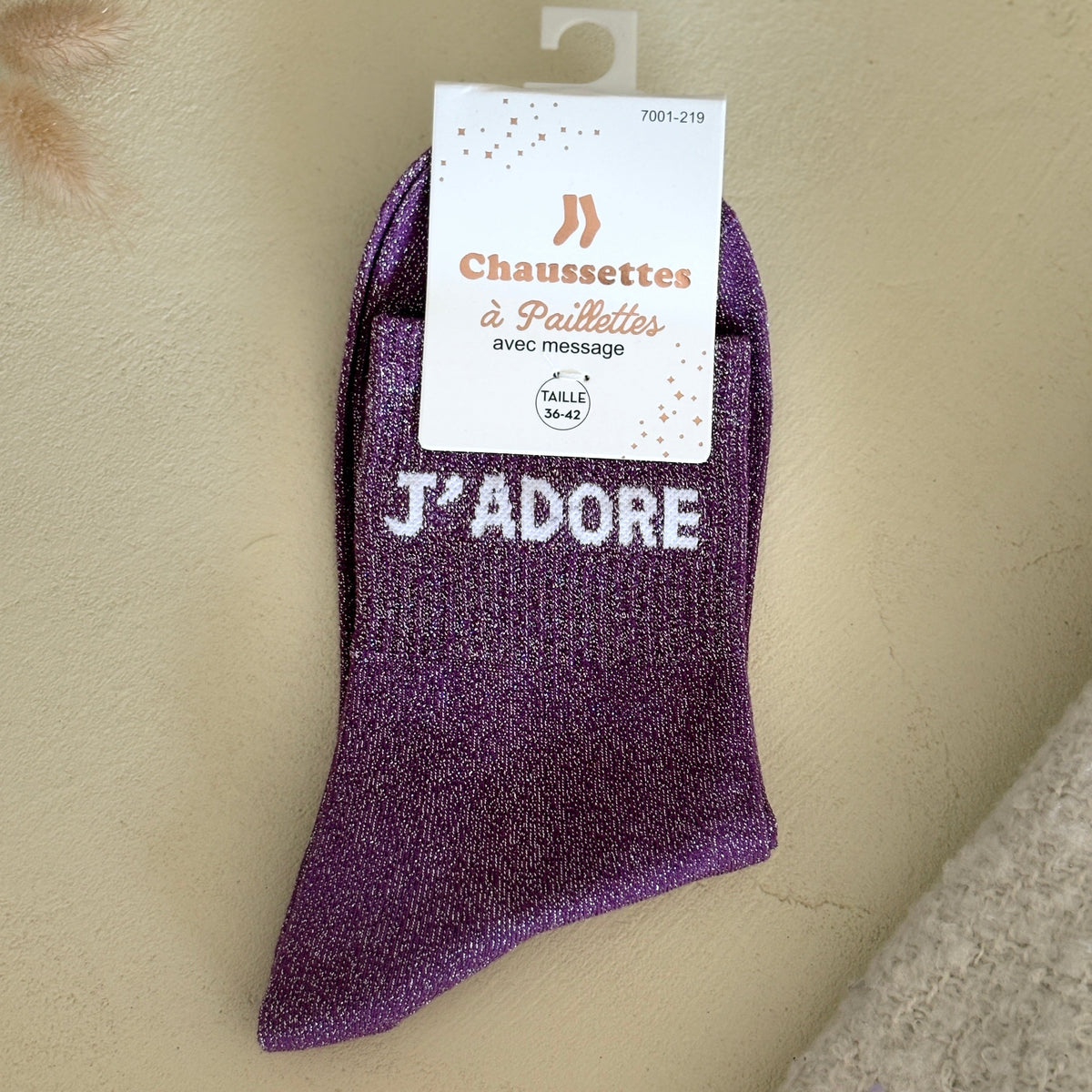 Chaussettes à paillettes Jadore