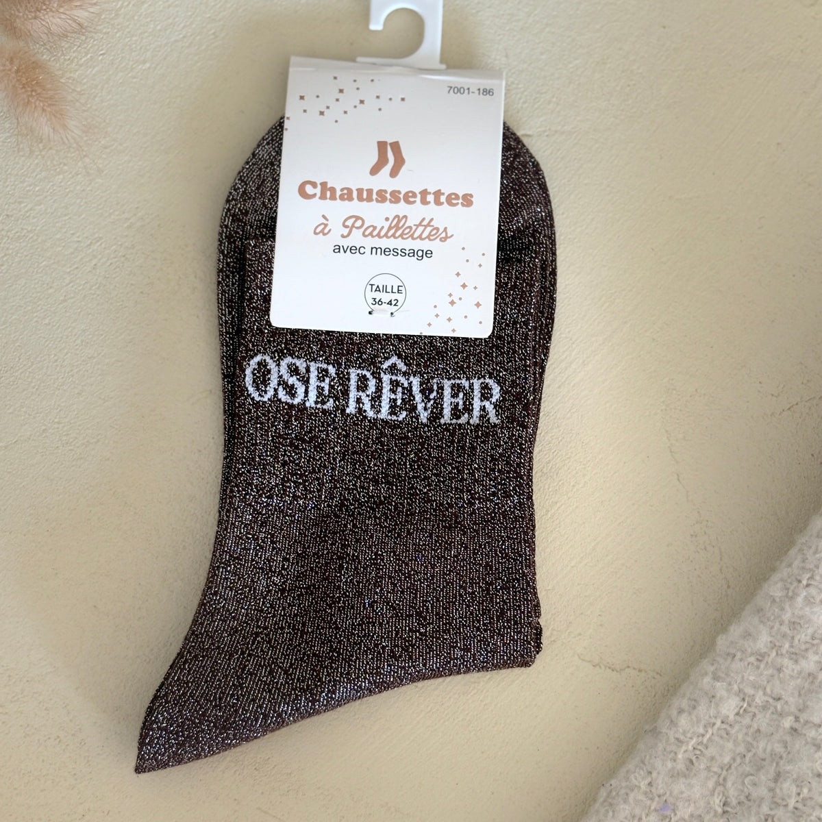 Chaussettes à paillettes Ose rêver