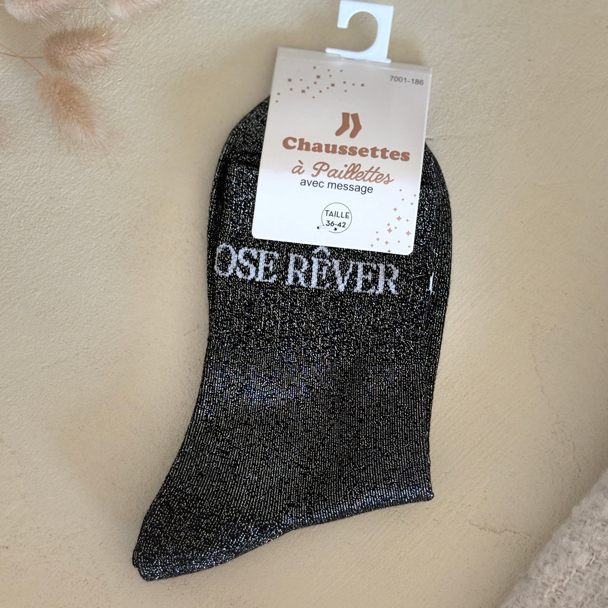 Chaussettes à paillettes Ose rêver