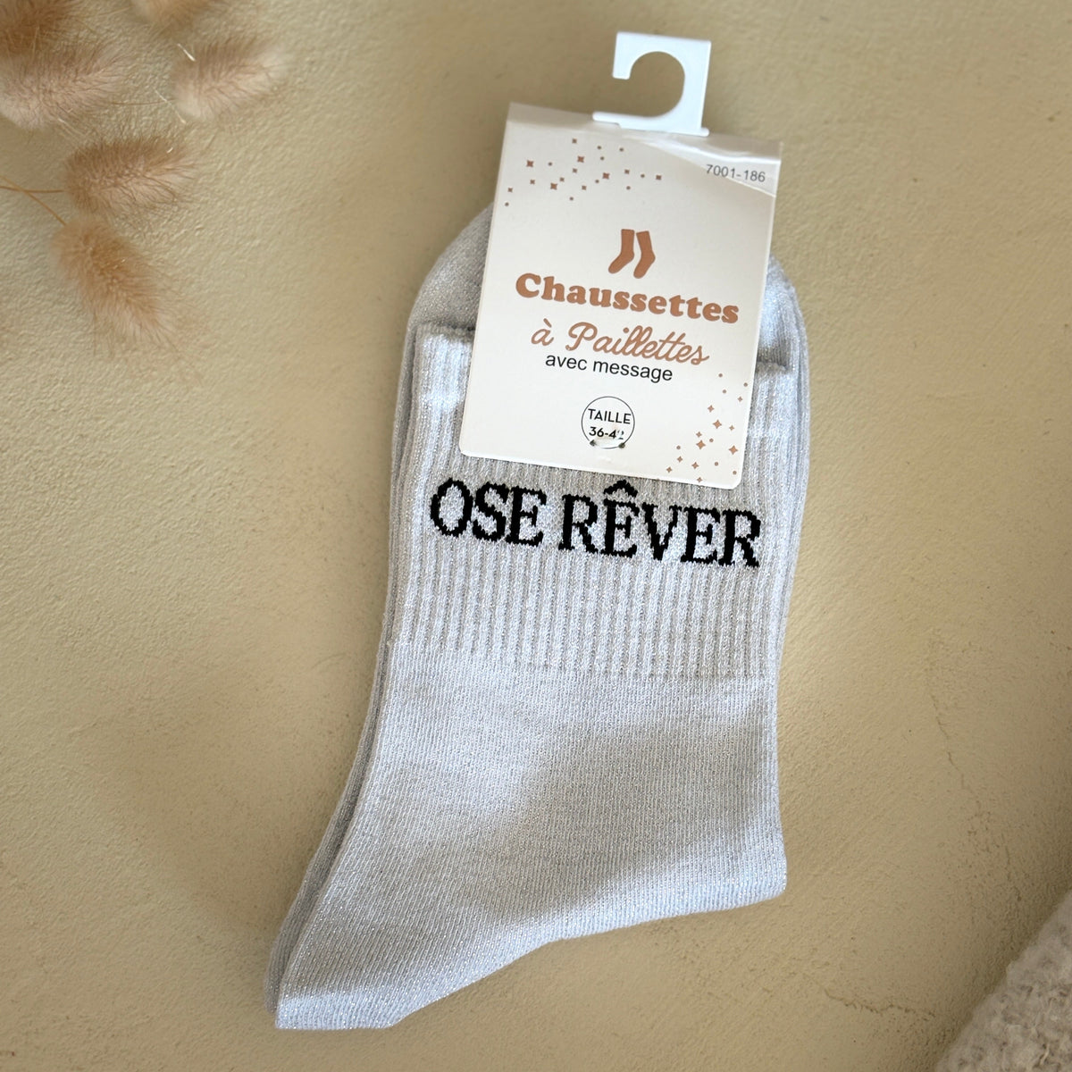 Chaussettes à paillettes Ose rêver