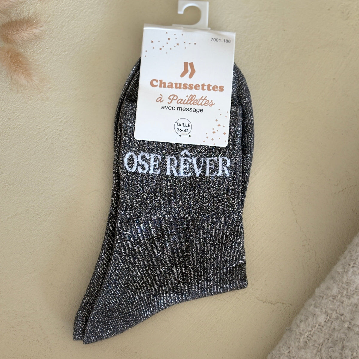 Chaussettes à paillettes Ose rêver
