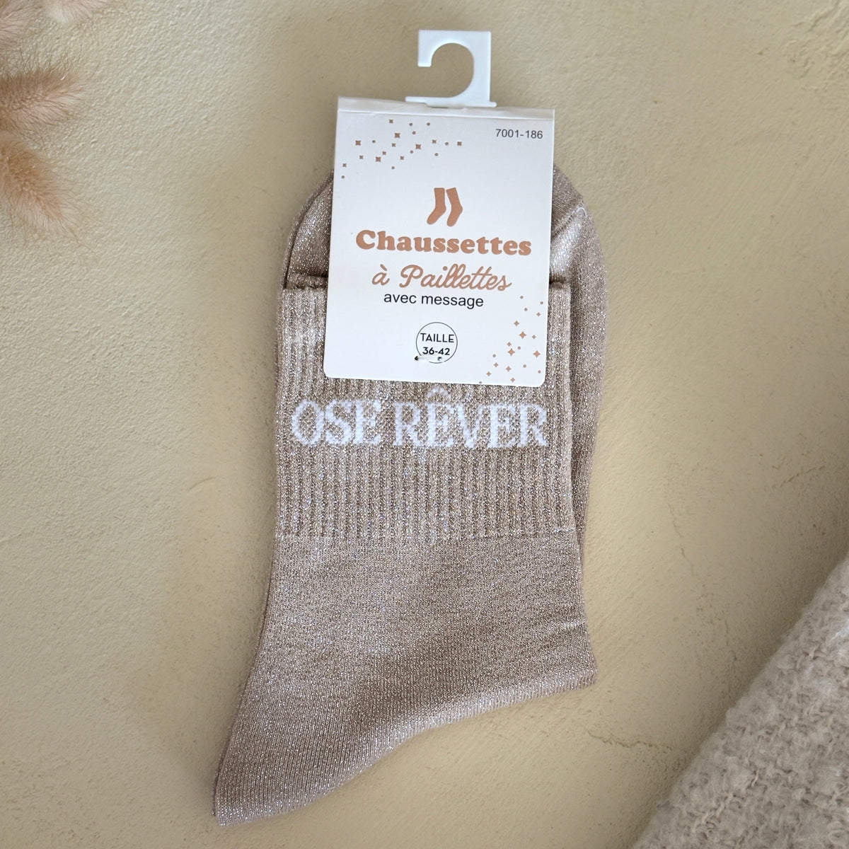 Chaussettes à paillettes Ose rêver