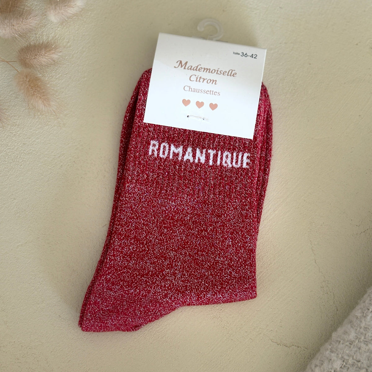 Chaussettes à paillettes Romantique