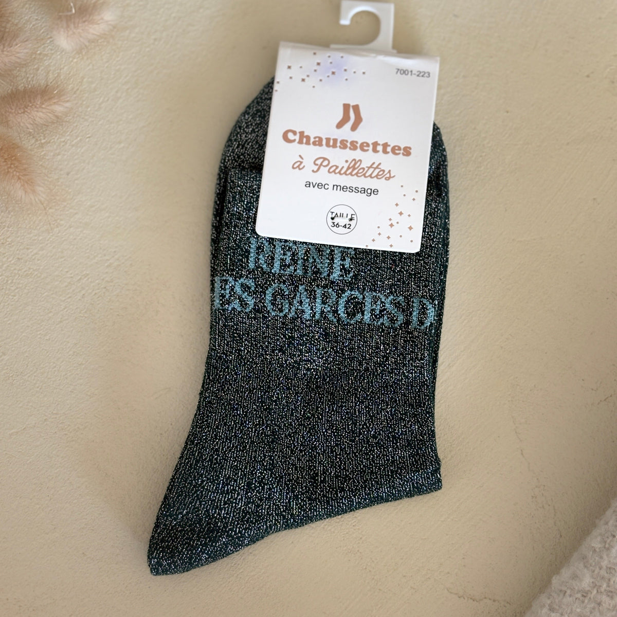 Chaussettes à paillettes Reine des garces