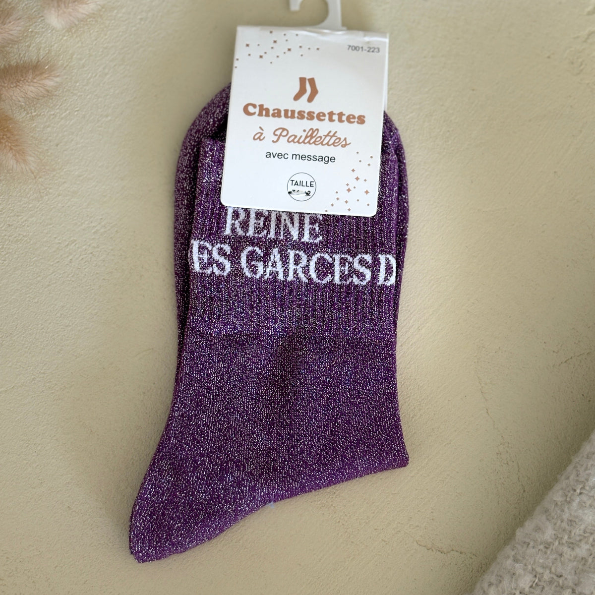 Chaussettes à paillettes Reine des garces