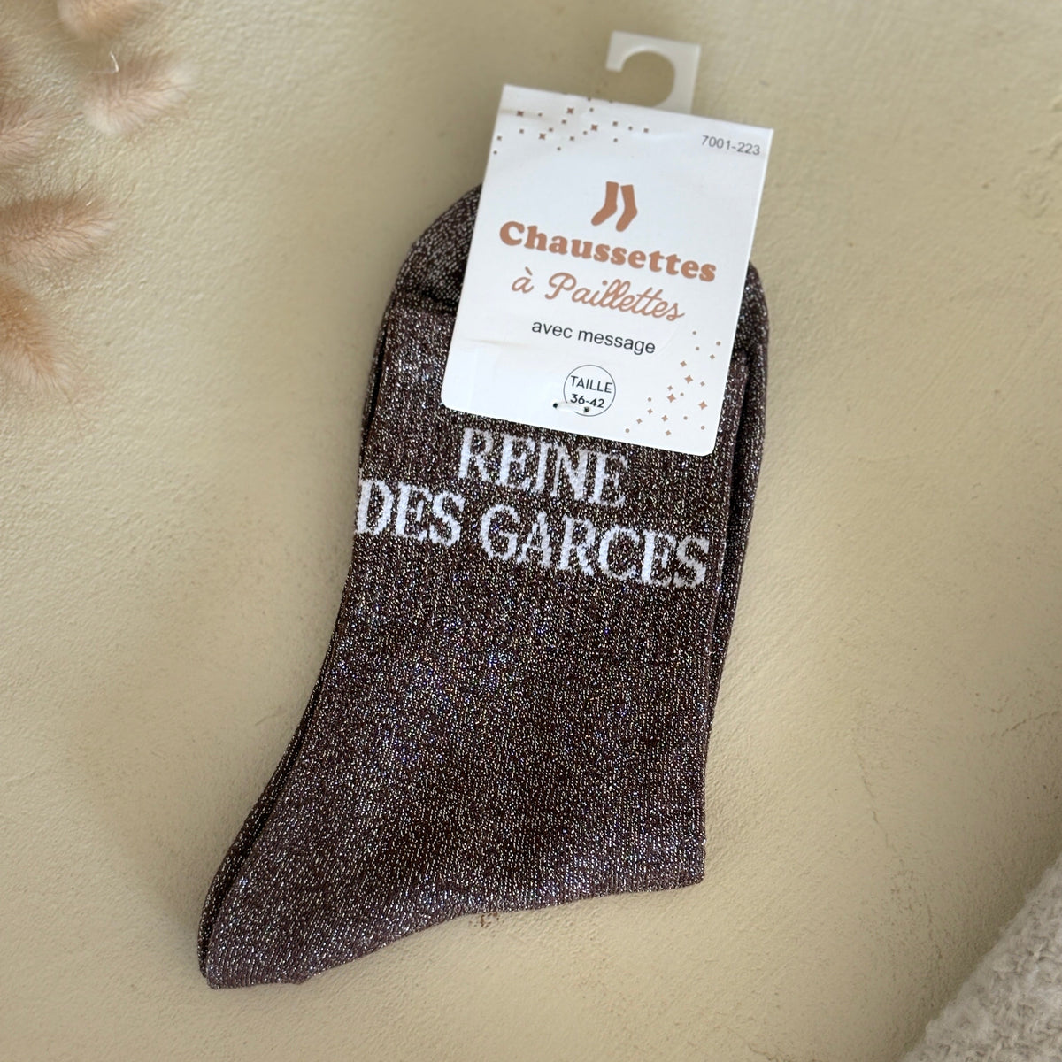 Chaussettes à paillettes Reine des garces