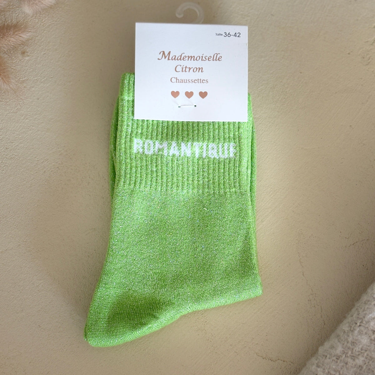 Chaussettes à paillettes Romantique