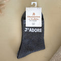 Chaussettes à paillettes J'adore