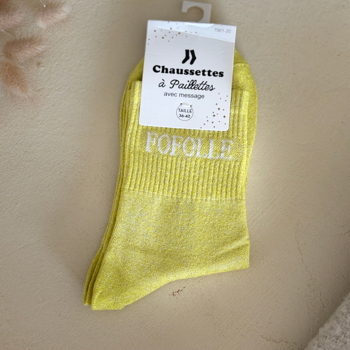 Chaussettes à paillettes Fofolle