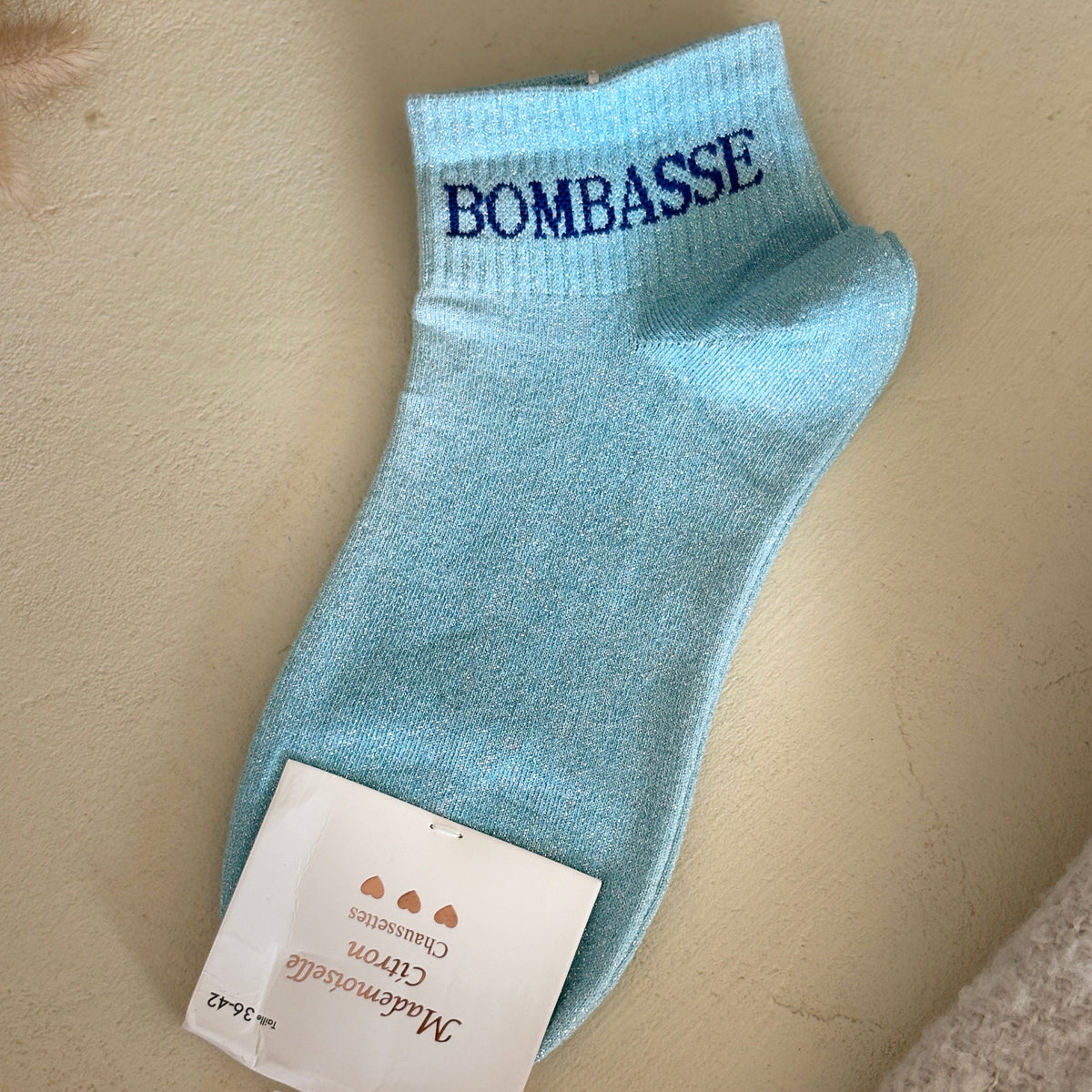 Chaussettes basse à paillettes Bombasse