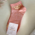 Chaussettes basse à paillettes La vie en rose
