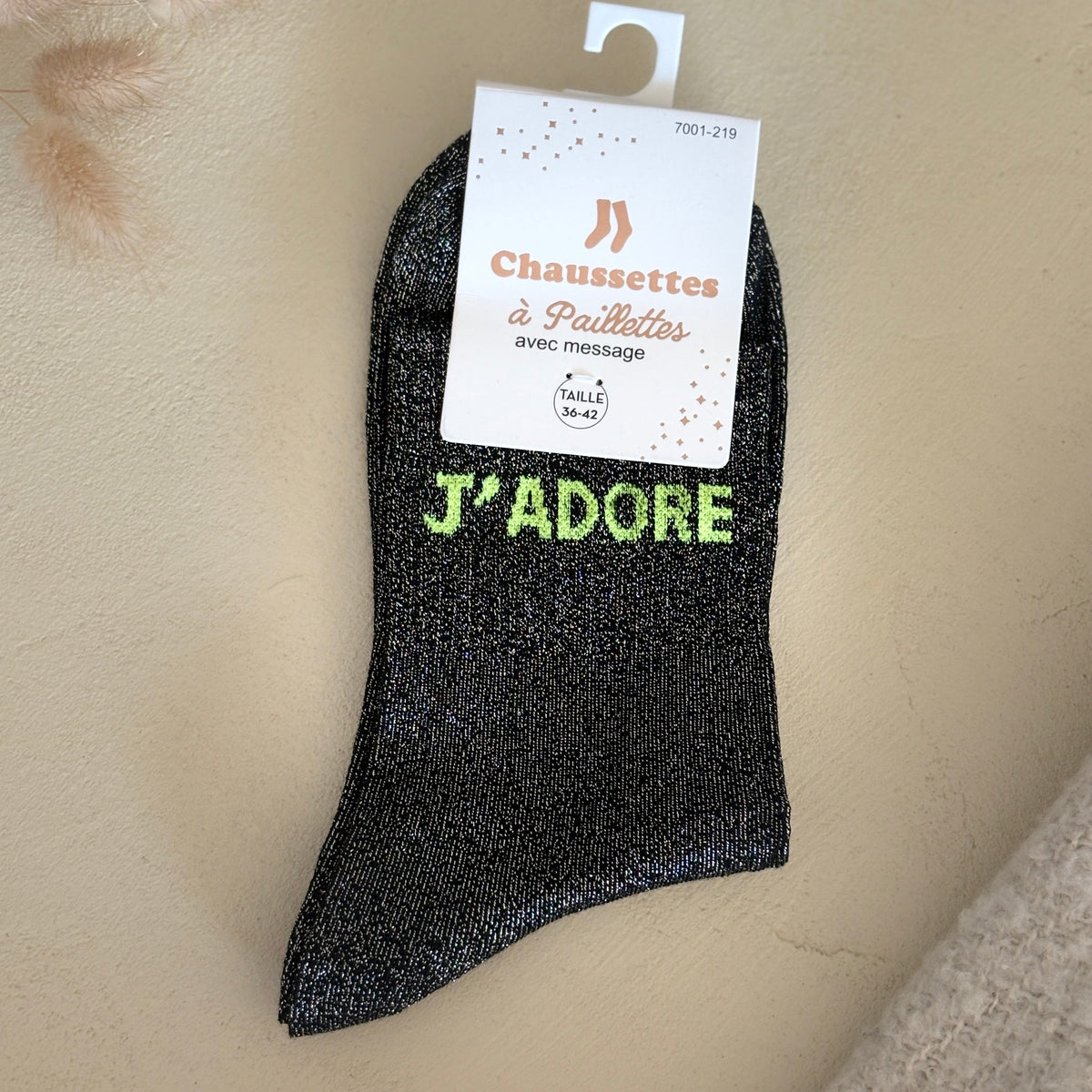 Chaussettes à paillettes Jadore